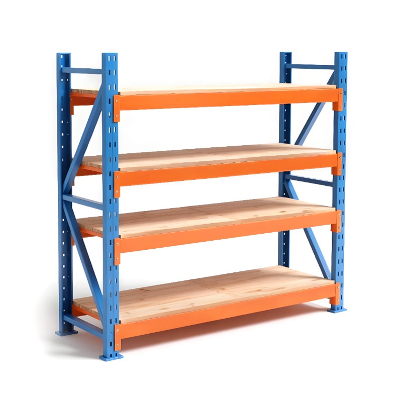 Heavy-duty Cold-rolled Steel Warehouse Racking Extra-Strong Load Capacity Thickened Construction Four-Layer Industrial Shelving
