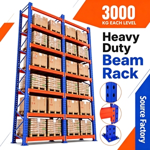 Factory Direct 3000kg High Load Metal Pallet Racking Industrial Steel Pallet Rack System for Warehouse Storage Heavy Goods