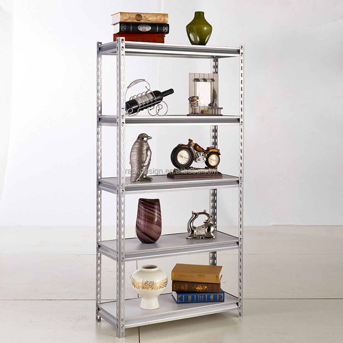 5 Level Boltless Corner Metal Racks Storage Warehouse Logistics Shelf Storage Rack Shelves Wholesale Slotted Angle Rack