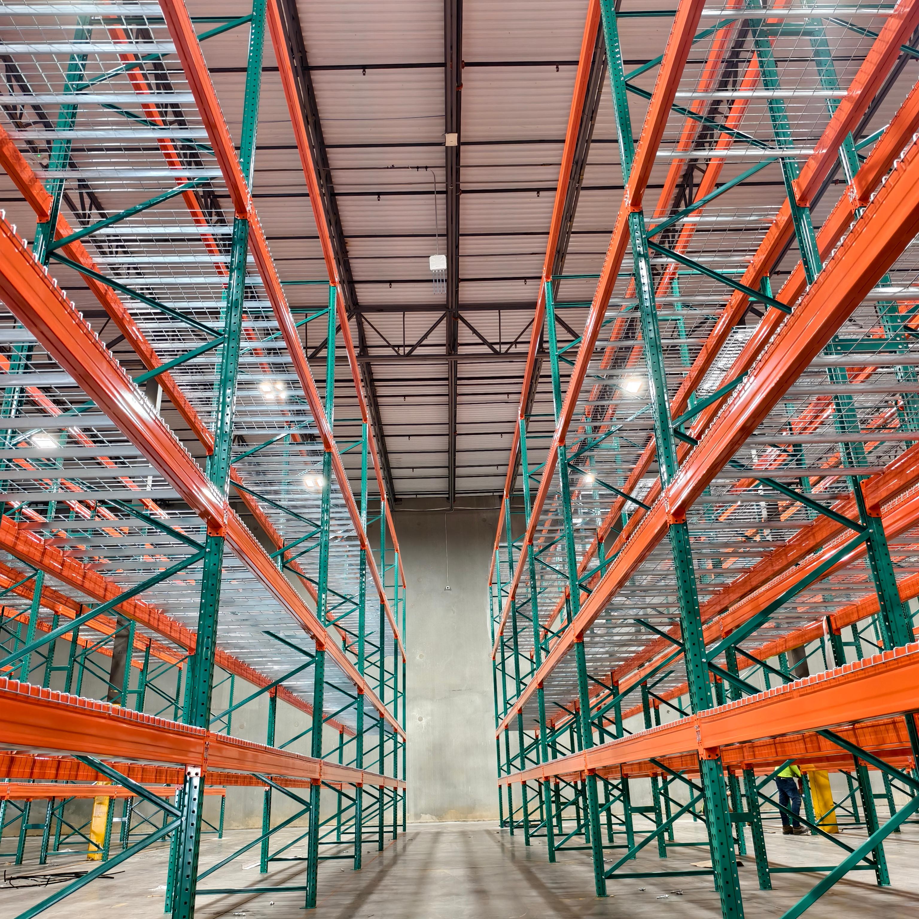 High-Load RMI Certified Industrial US Inventory Warehouse Rack Heavy-Duty Teardrop Pallet Rack System For Heavy Cargo