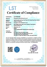Quality Compliance Certificate