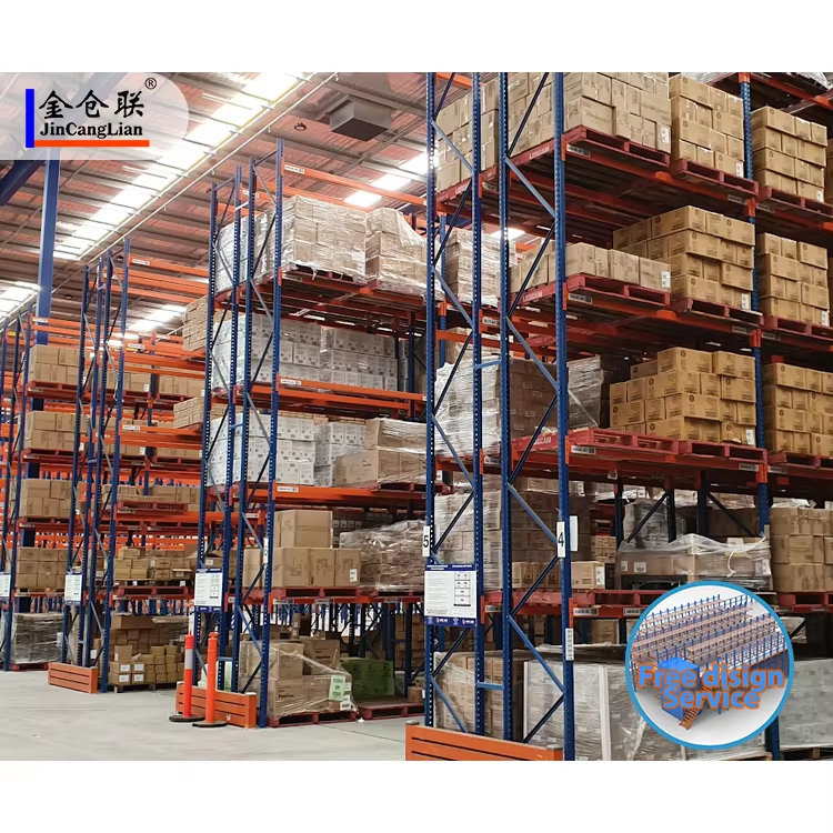 JCL Rack Logistics Selective Steel Pallet Rack Warehouse Shelves Heavy Duty Vna 5 Layer Corrosion Protection ISO9001/CE