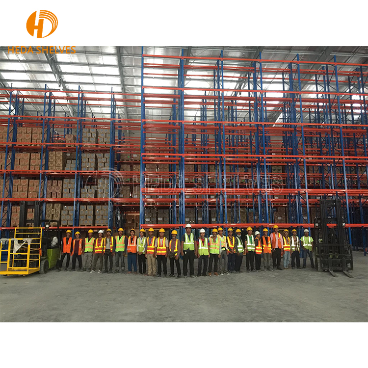 1000-4000kg Load Heavy Duty Warehouse Racking System Strong Load-bearing Steel Pallet Rack Shelves for Factory Storage