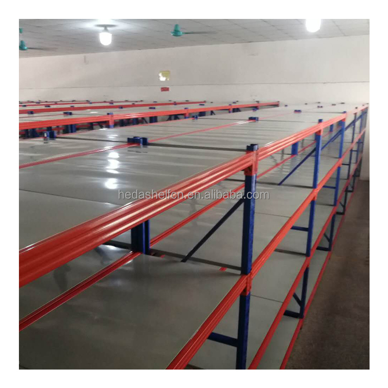 Heavy Duty Metal Garage Shelving Industrial Shelves 4 Tier Boltless Durable Shelves Warehouse Longspan Rack