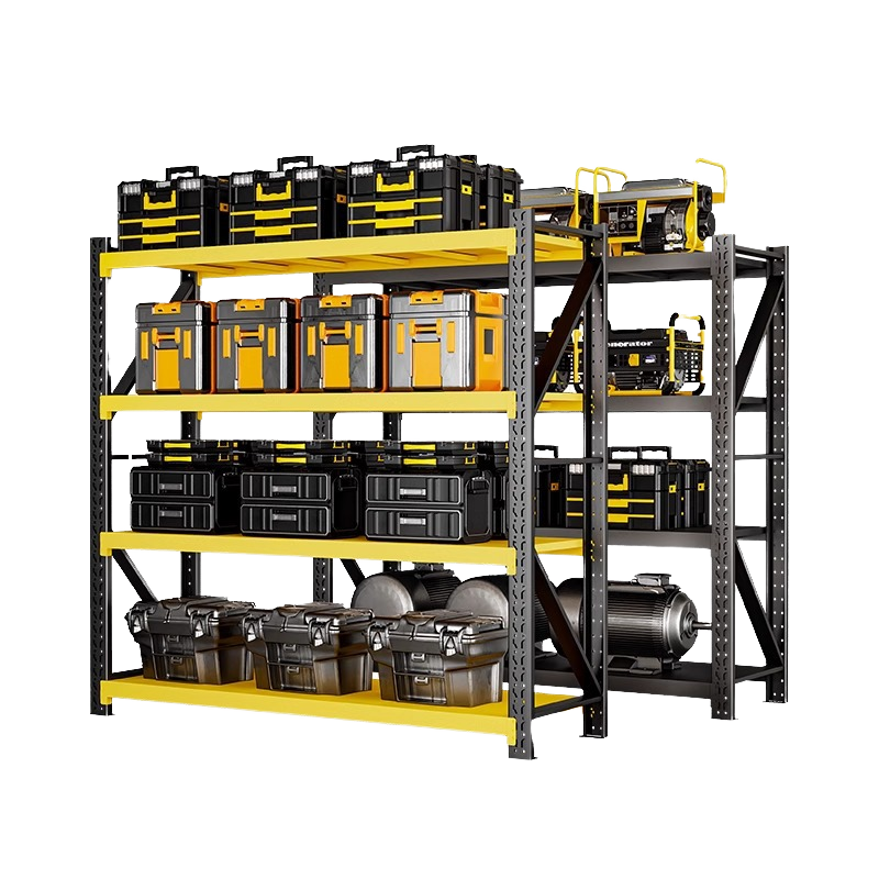 Factory Price 5 Layer Adjustable Steel Warehouse Storage Rack Shelving Units 200kg-500kg Stacking Racks &amp; Shelves Metal Material