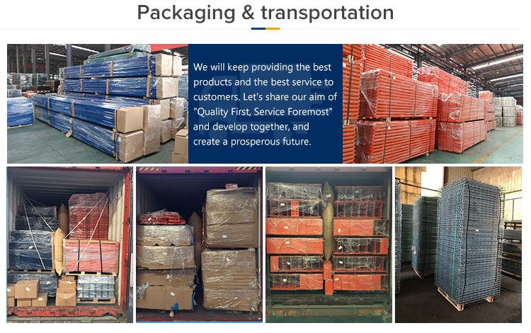industrial galvanized steel rack heavy duty pallet racking system VNA/double deep high density warehouse storage racks