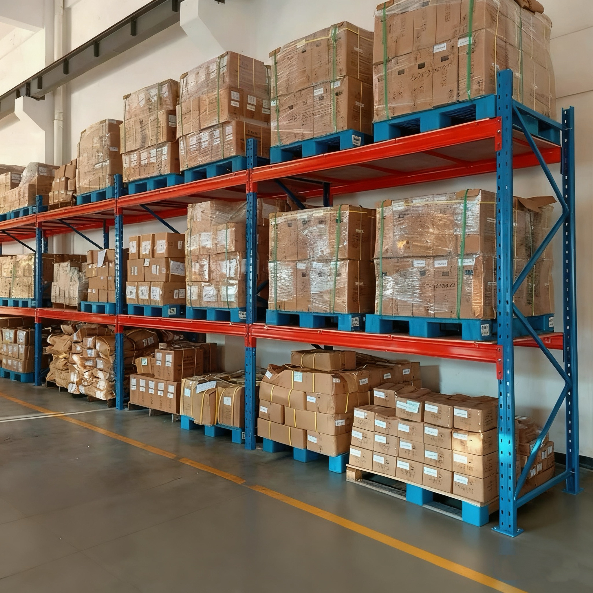 Heavy Duty Boltless Storage Industrial Shelf Rack Metal Shelving Pallet Racking System Multi Tier Storage Racking 1000kg