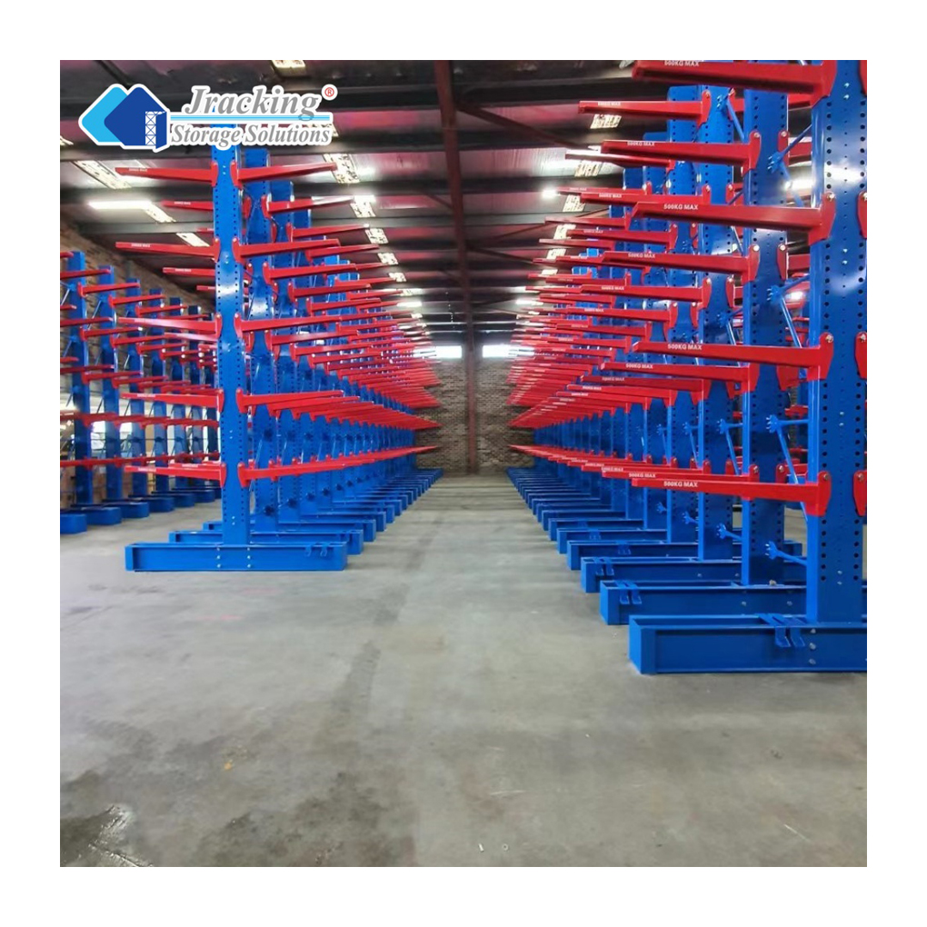 Jracking Warehouse Racks Shelves Heavy Duty Cantilever Racking System For Warehouse Pipe Storage