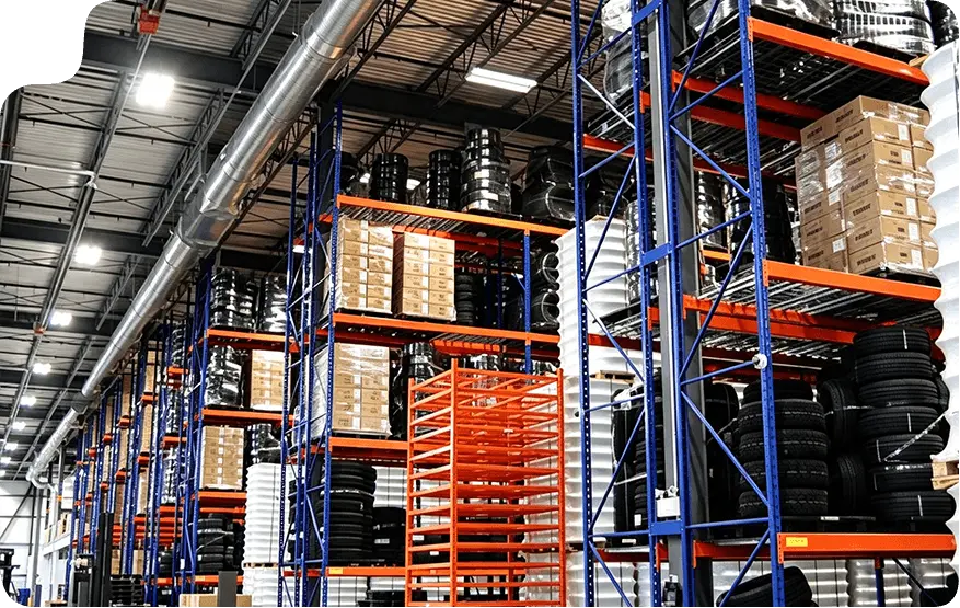 Auto spare parts warehouse longspan shelving system