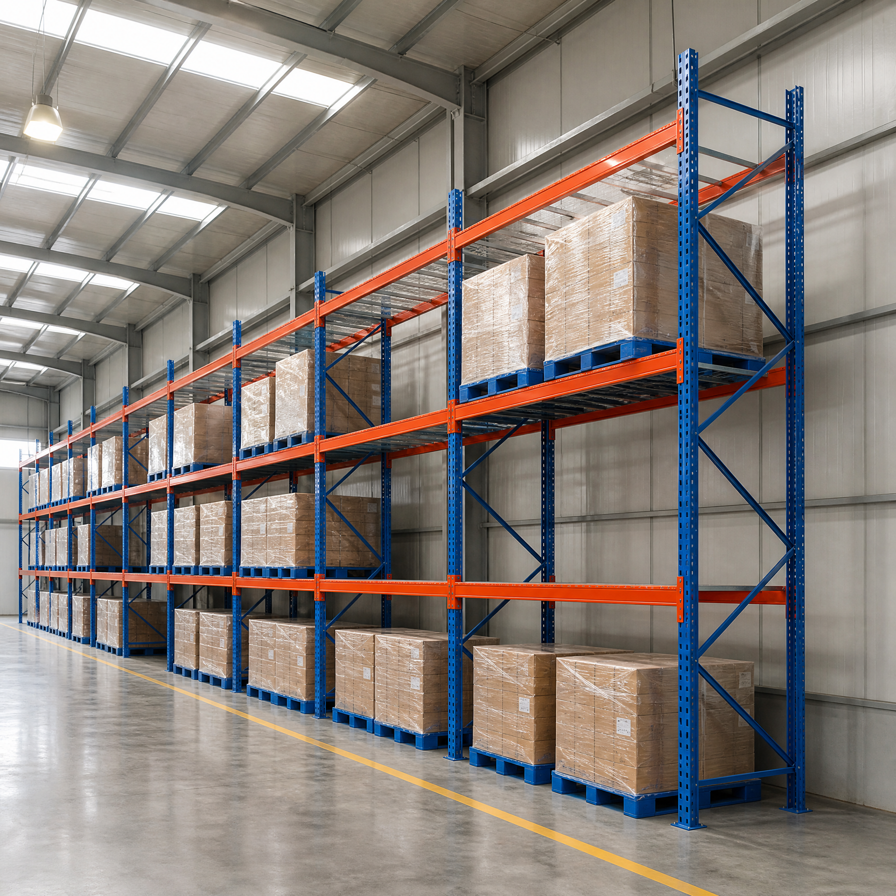 Warehouse Storage Rack 4000kg High Density Pallet Racking Maximize Space Free 3D Design for Logistics