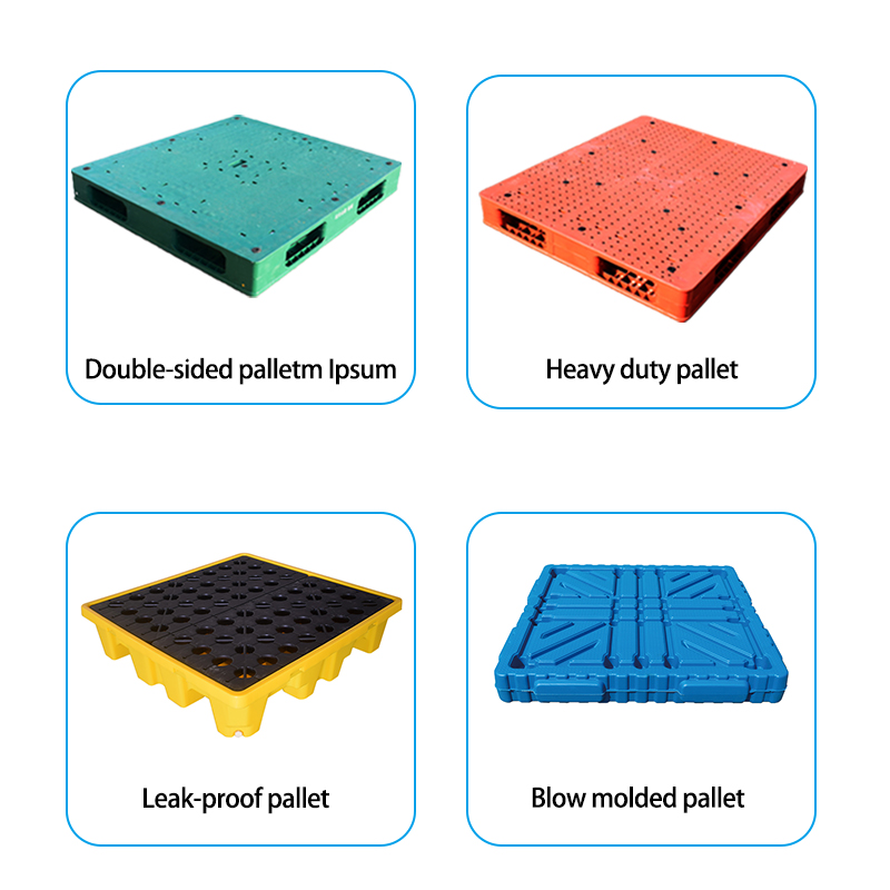 Heavy Load Euro Pallet 1200x1000 Single Faced Style With Solid Surface For Racking Ground Use Plastic Pallets
