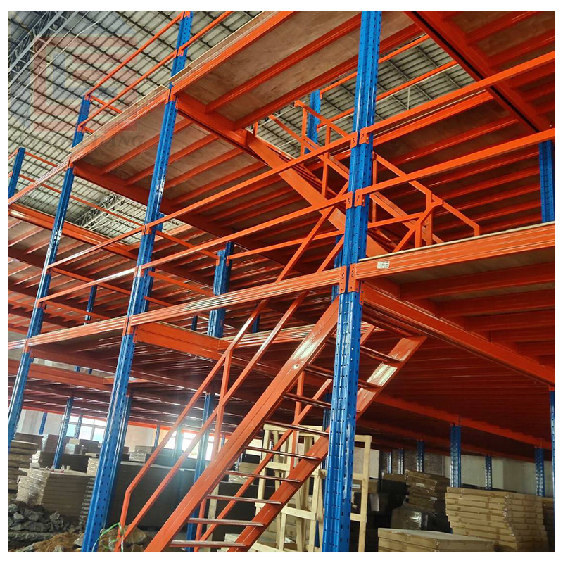 Heavy Duty Mezzanine Racking System Custom Industrial Storage Shelves and Platform