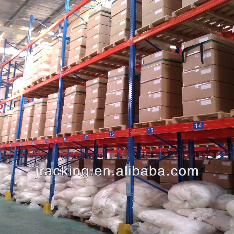 Jracking Metal Q355B 50mm Pitch EURO Pallet Rack Common Usage In Various Industry Warehouses