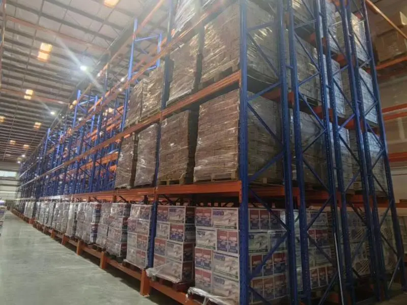 Food and beverage warehouse pallet racking
