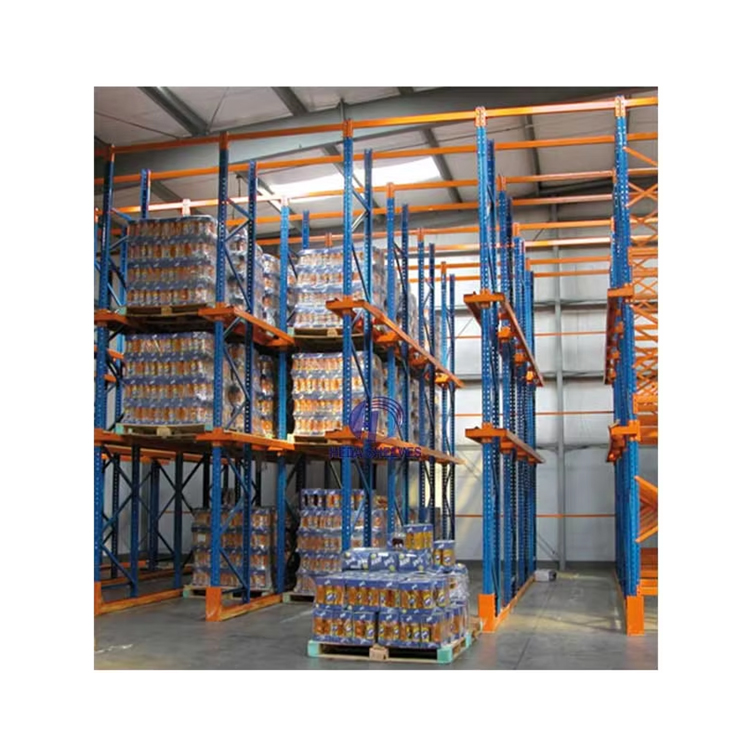 Heavy Duty Steel Drive in Racking System Warehouse Pallet Storage High Capacity Deep Lane Storage Rack for Industrial Logistics