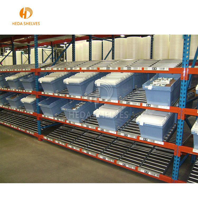 Wholesale Selective Warehouse Storage Gravity Carton Flow Racking Roller Rack/shelves System