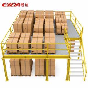 Modular Detachable Warehouse Mezzanine Loft Platform Heavy Load Pallet Storage Steel Corrosion Protected Plug-In Installation