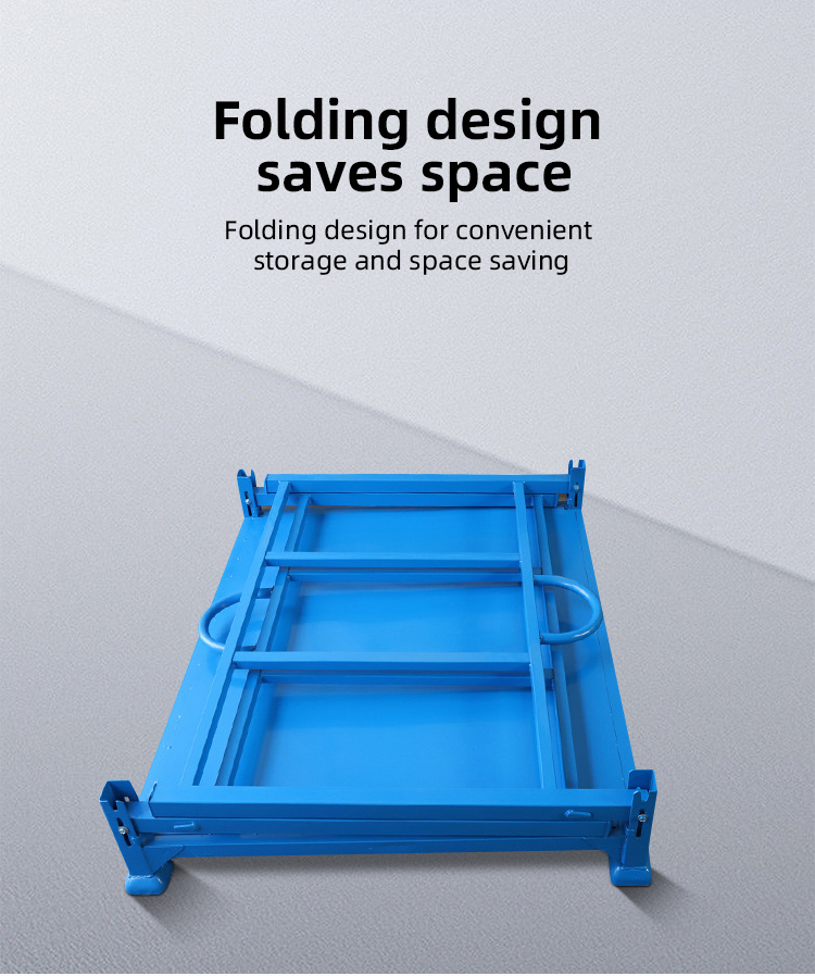 Warehouse Storage Metal Stackable Rack Heavy Duty Pallet Stacking Frames Foldable Customized Stack Pallet Rack Stacking Rack