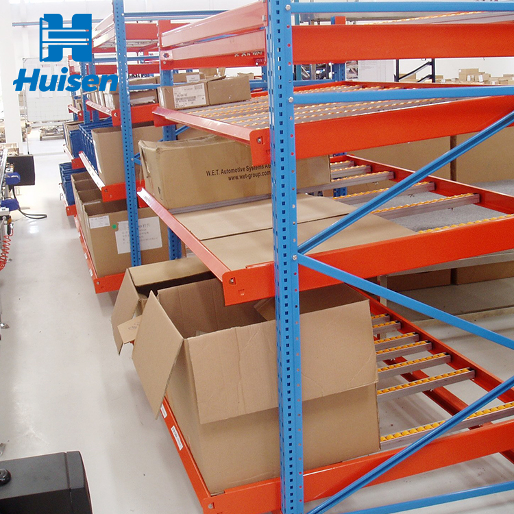 Anti-Rust Durable Steel Gravity Racks Pallet Flow Racking System Carton Shelving Warehouse OEM ODM Heavy Duty Metal Shelf