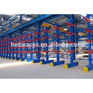 Pipe Storage Customized Warehouse Racking System Cantilever Heavy Duty Racking