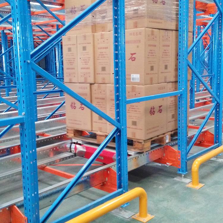 High Efficiency Auto Rack Shuttles Warehouse Racking Stacking Racks & Shelves Storages Rack Pallet Shuttle System