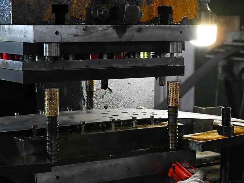 Automated column punching line