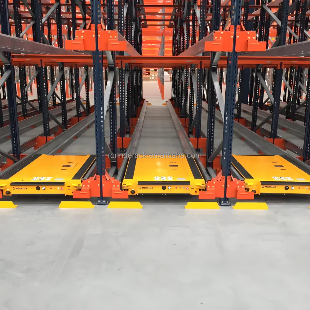Heavy Duty Automatic Two Way Radio Shuttle Pallet Rack, Runner Car Warehouse Storage Racking System for FIFO LIFO