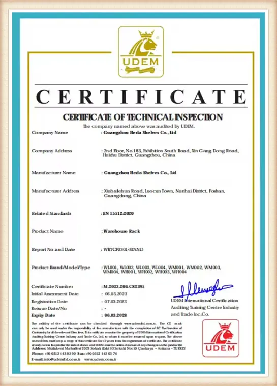 ISO Quality Management Certificate