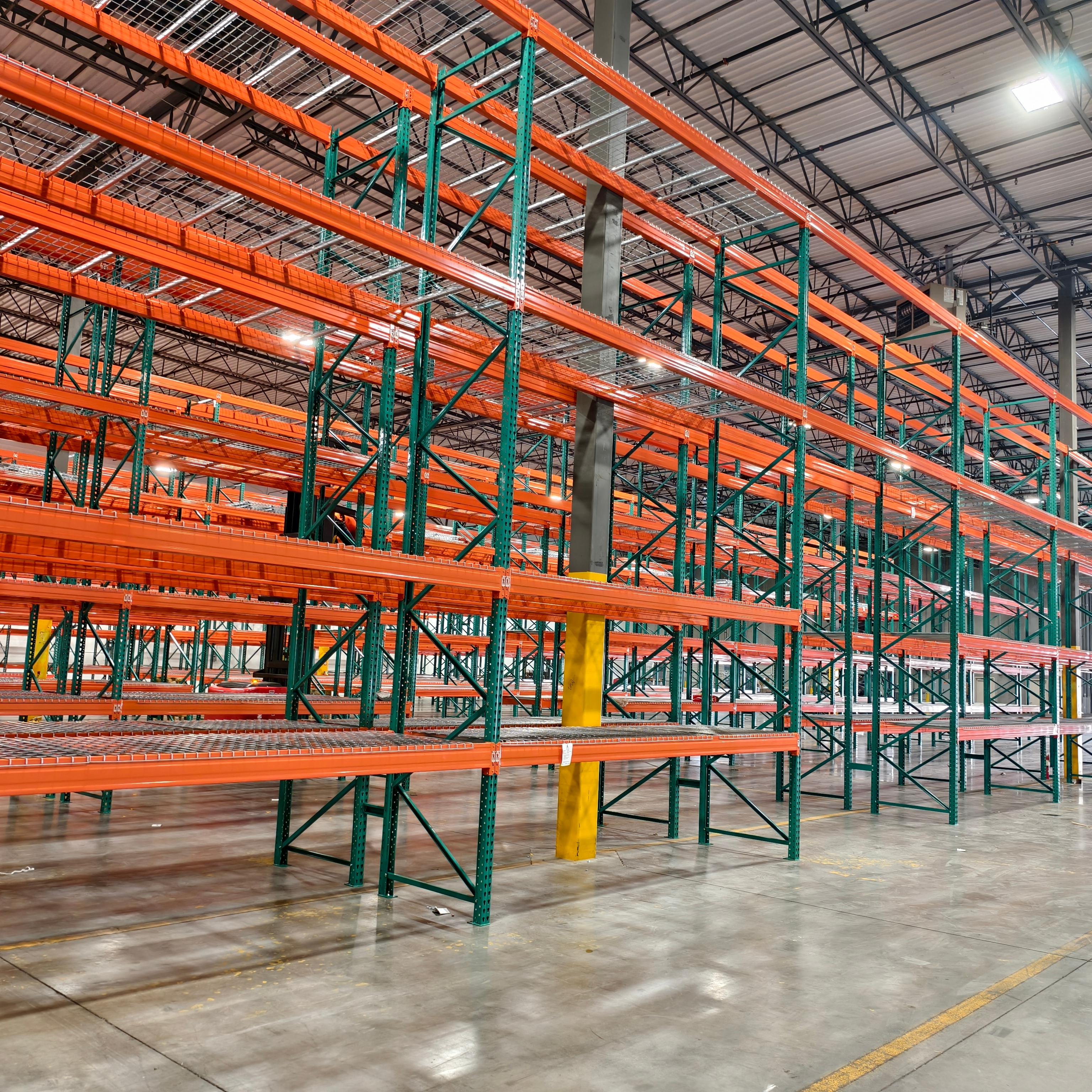 High-Load RMI Certified Industrial US Inventory Warehouse Rack Heavy-Duty Teardrop Pallet Rack System For Heavy Cargo