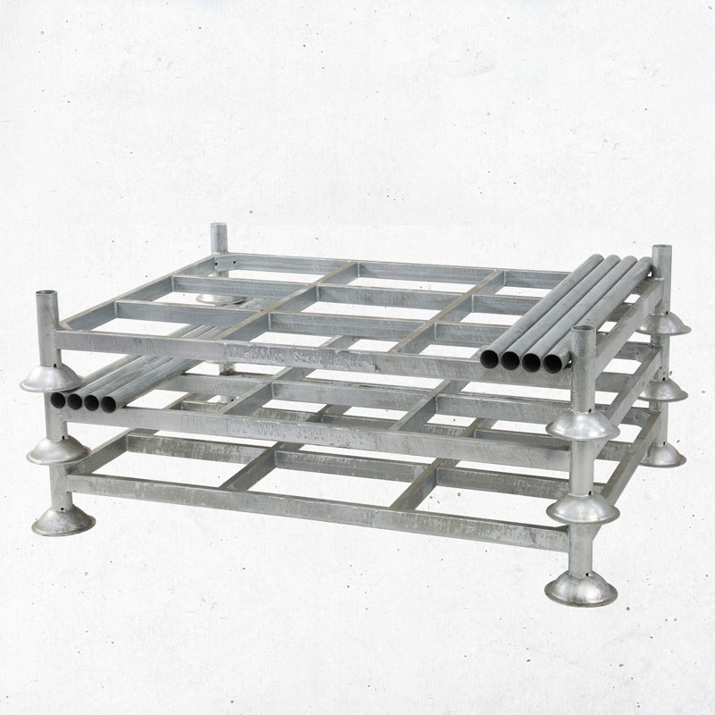 Customizable Heavy Duty Galvanized Stacking Rack Warehouse Factory Logistics Steel Pallet Rack Stillage