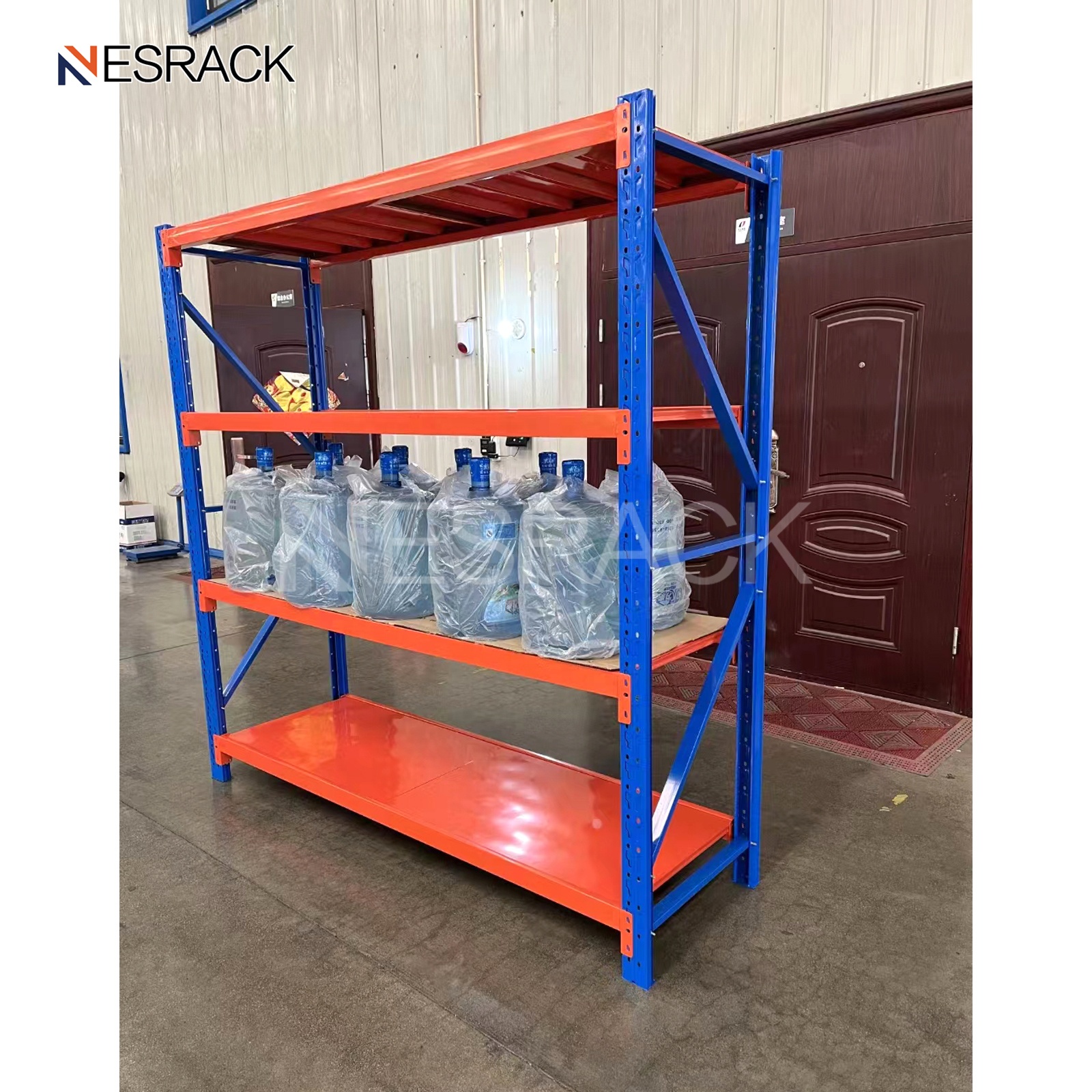 Longspan storage racks on site