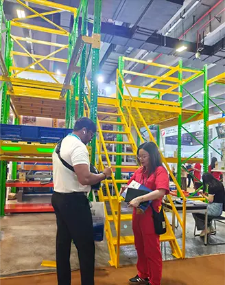 International buyers reviewing project blueprints
