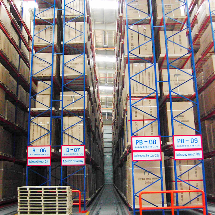 Strong Load Capacity Warehouse Industrial Narrow Aisle Racking Steel Rack System Movable Racking Rack for Pallet Storage System