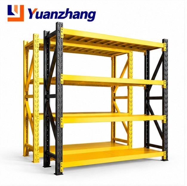 Heavy Duty Steel Storage Rack Adjustable Metal Shelving Boltless Warehouse Storage Shelves Medium Duty Industrial Rack