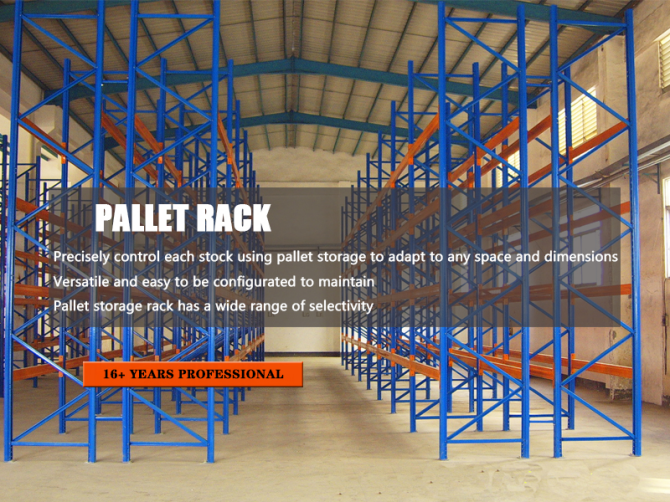 Heavy Duty Selective Pallet Steel Rack Powder Coating ESD Protection Bolted Frame High SKU/Pallet Storage Stacking Racks Shelves
