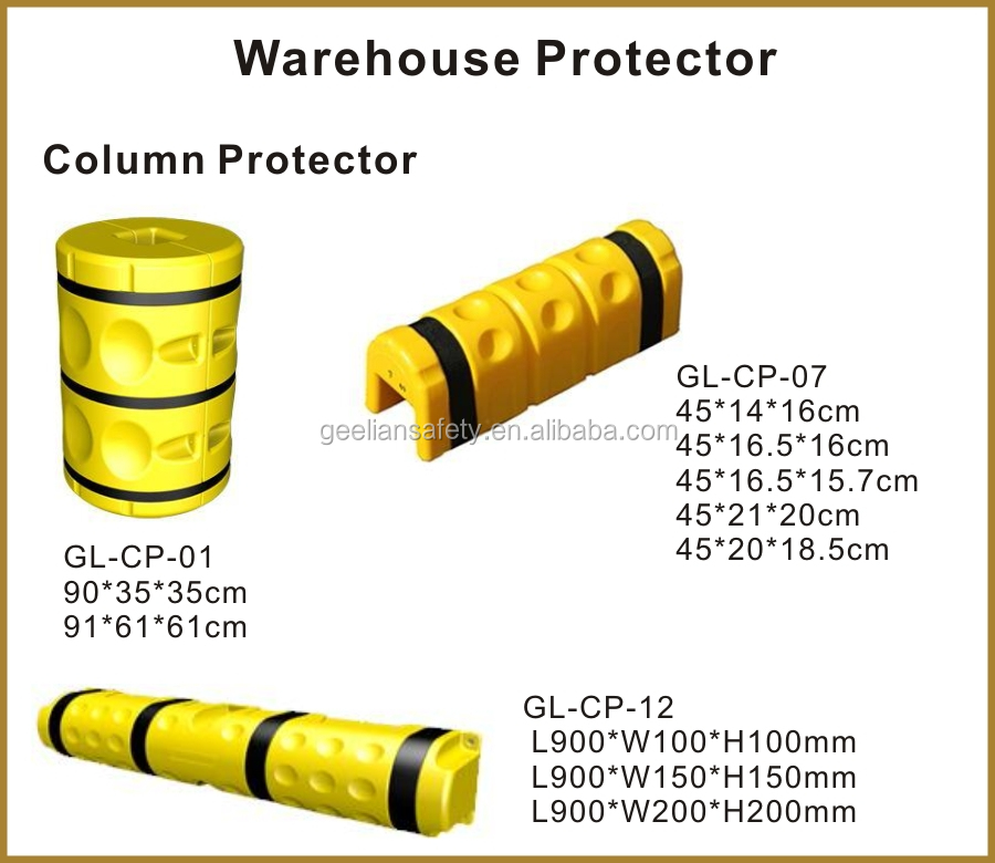 Reflective Safety Protector for Pallet Racking Uprights Customized Colors Wholesale Column Corner Guard Racking Post Protector
