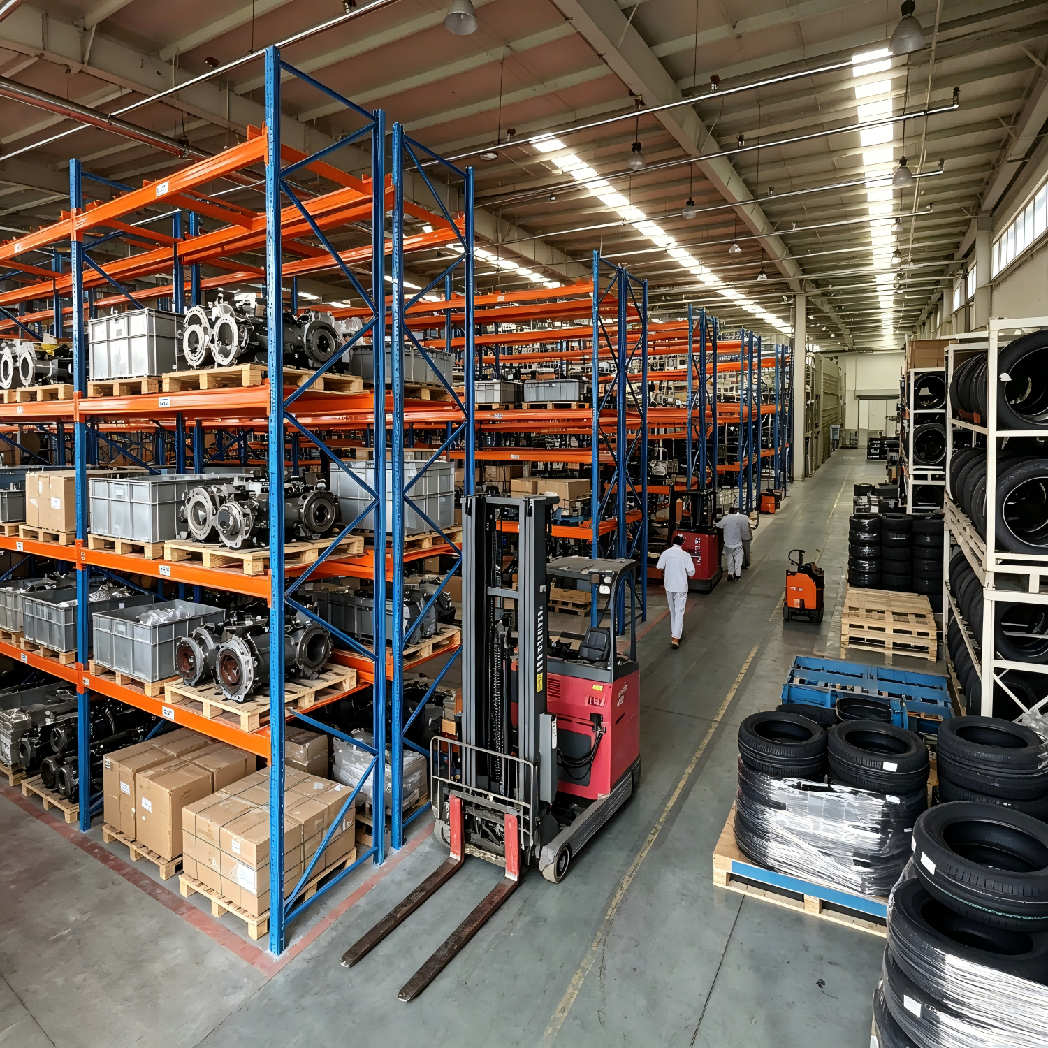 American Standard Pallet Rack 1000kg-3000kg High Load Capacity Multi-Level Adjustable Heavy Duty Selective Pallet Racking System