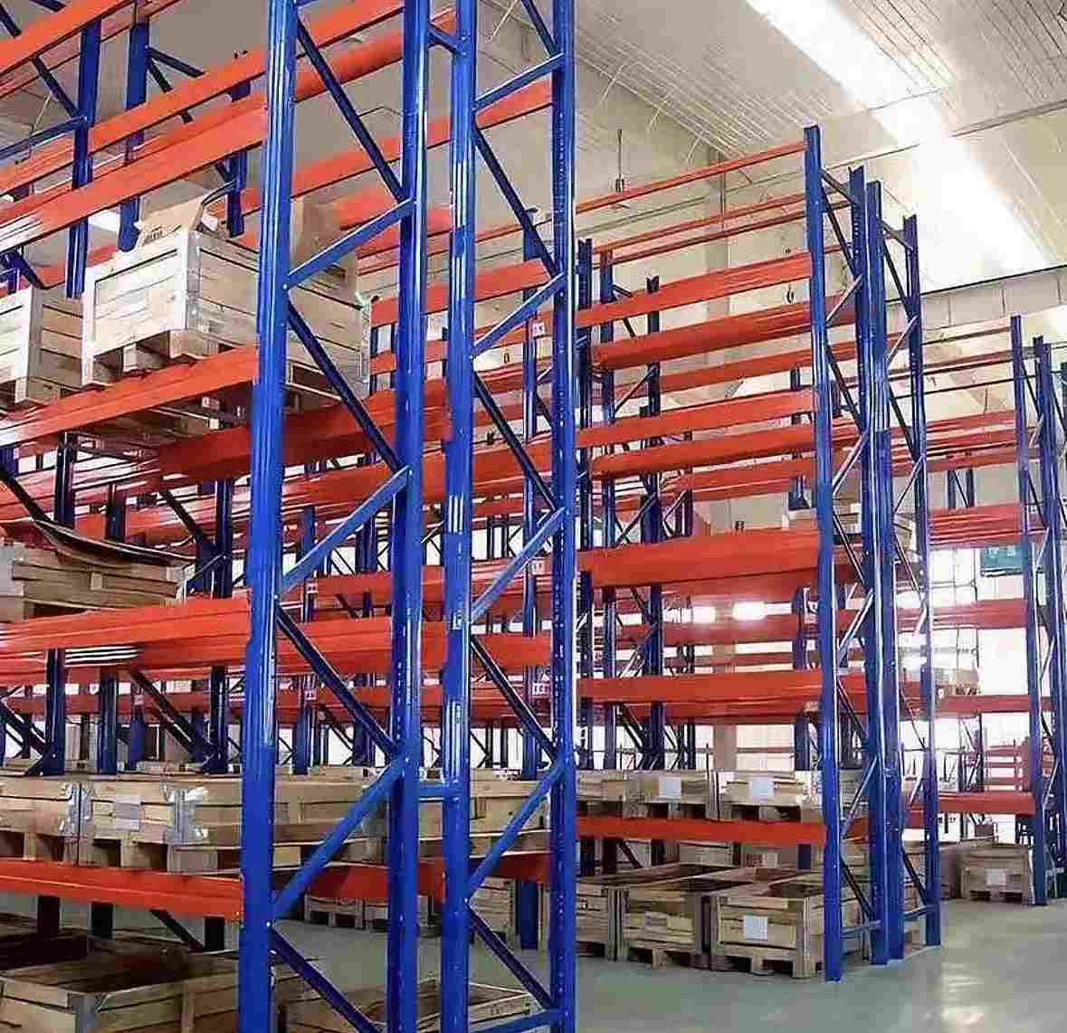 CE-Compliant Warehouse Storage Racks Heavy-Duty EU Standard Steel Pallet Racking for Cargo Yards